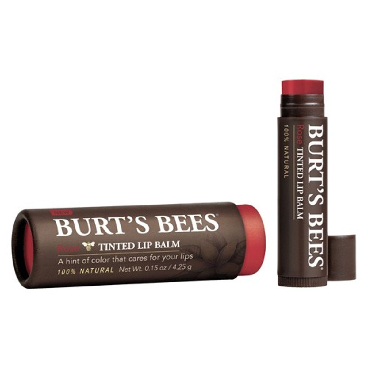 Lip balm farvet rose - 4,25 gr - Burt´s Bees