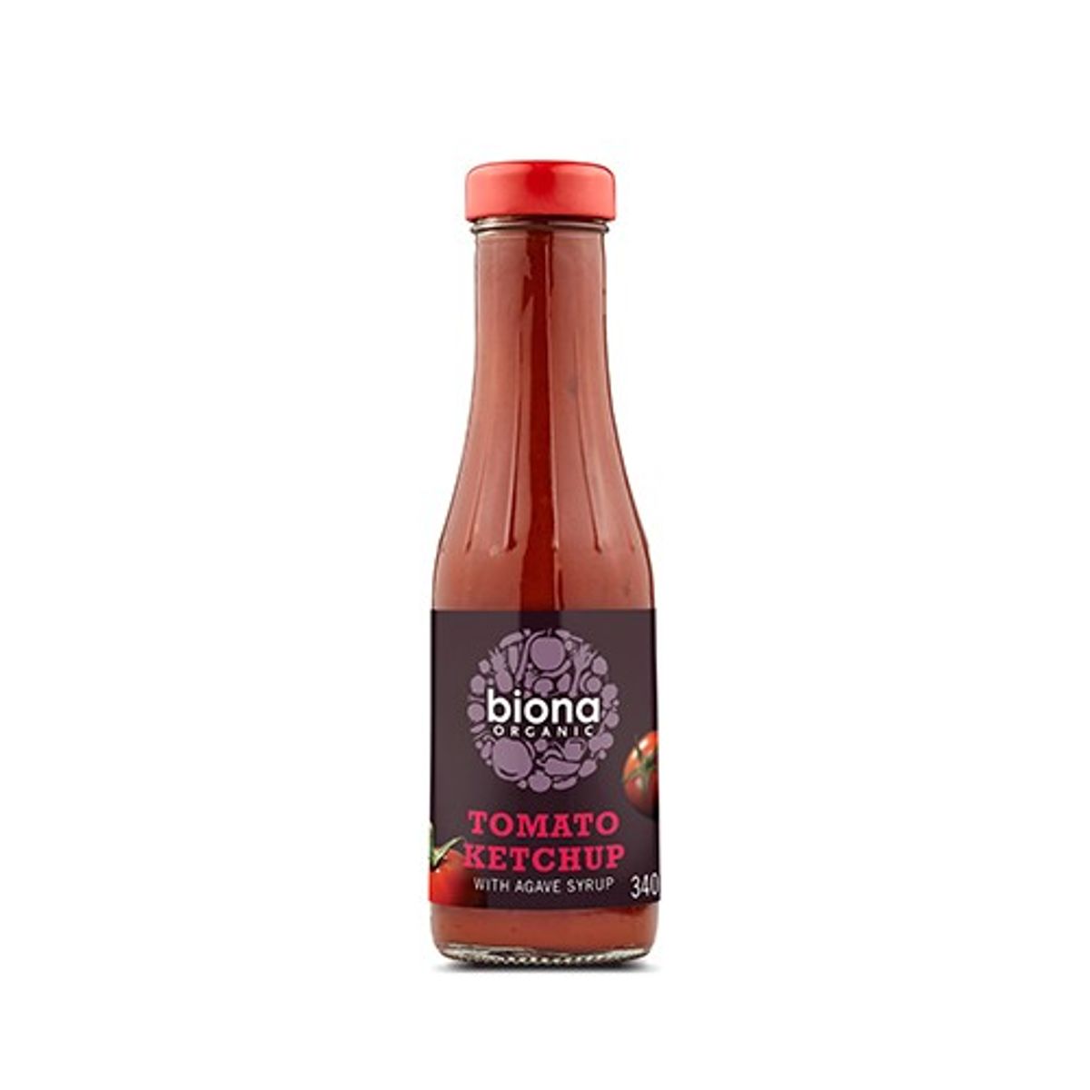 Ketchup sødet m. agave Økologisk - 340 gram - Biona Organic