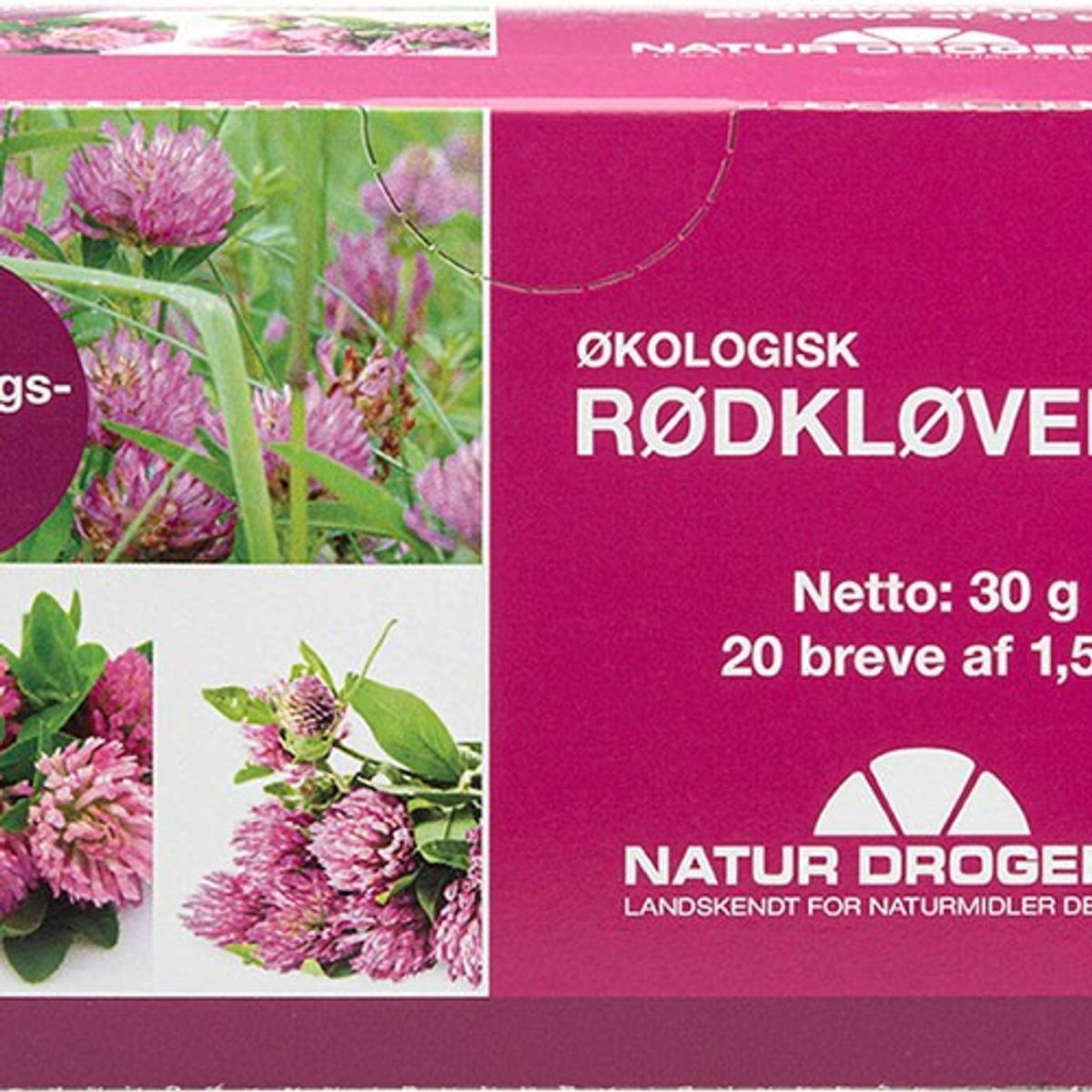 Rødkløver te Økologisk - 20 breve - Natur-Drogeriet