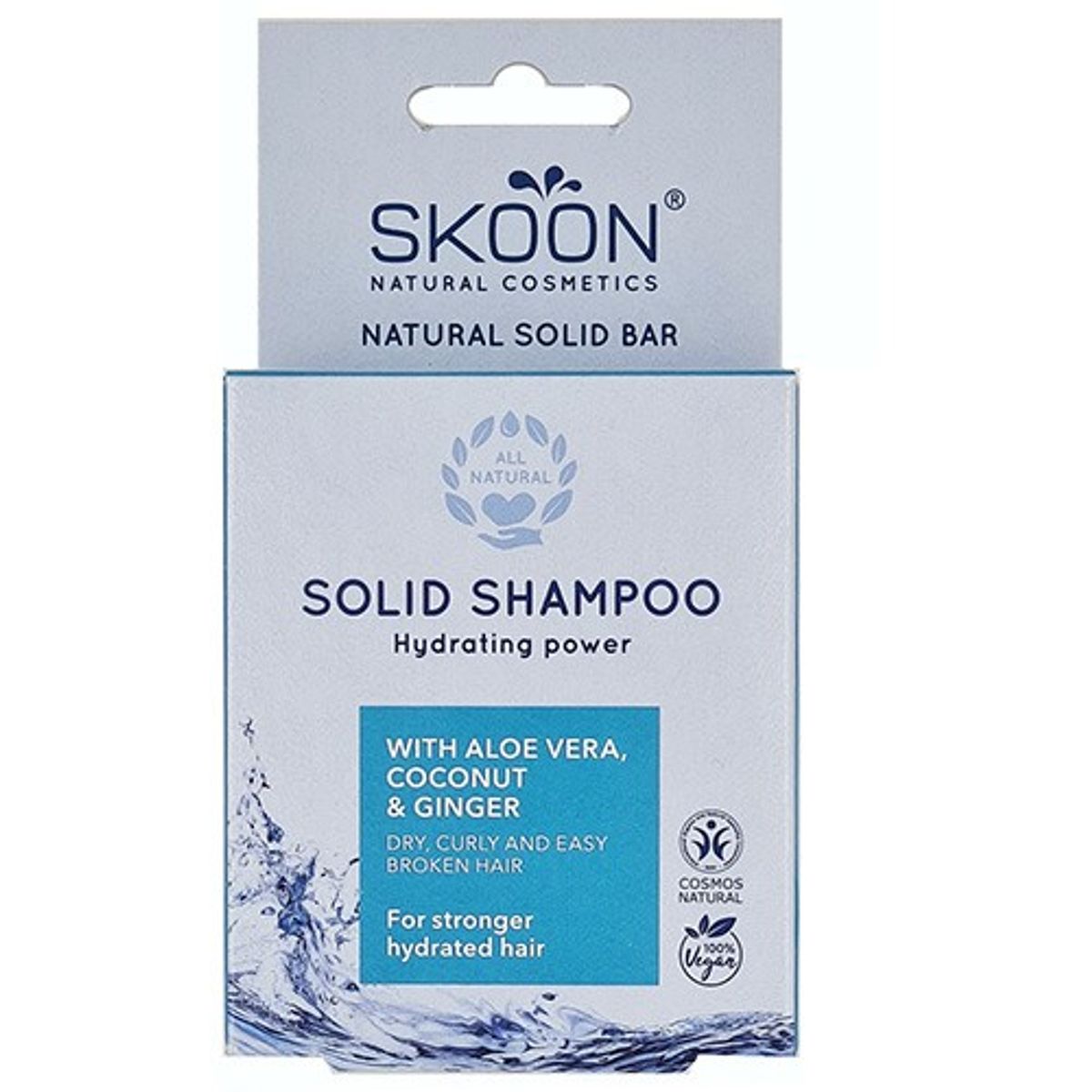 Solid shampoo bar Hydrating power - 90 gram - Skoon