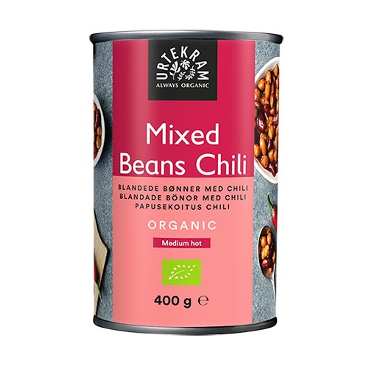 Mixed beans chili Økologisk - 400 gram - Urtekram