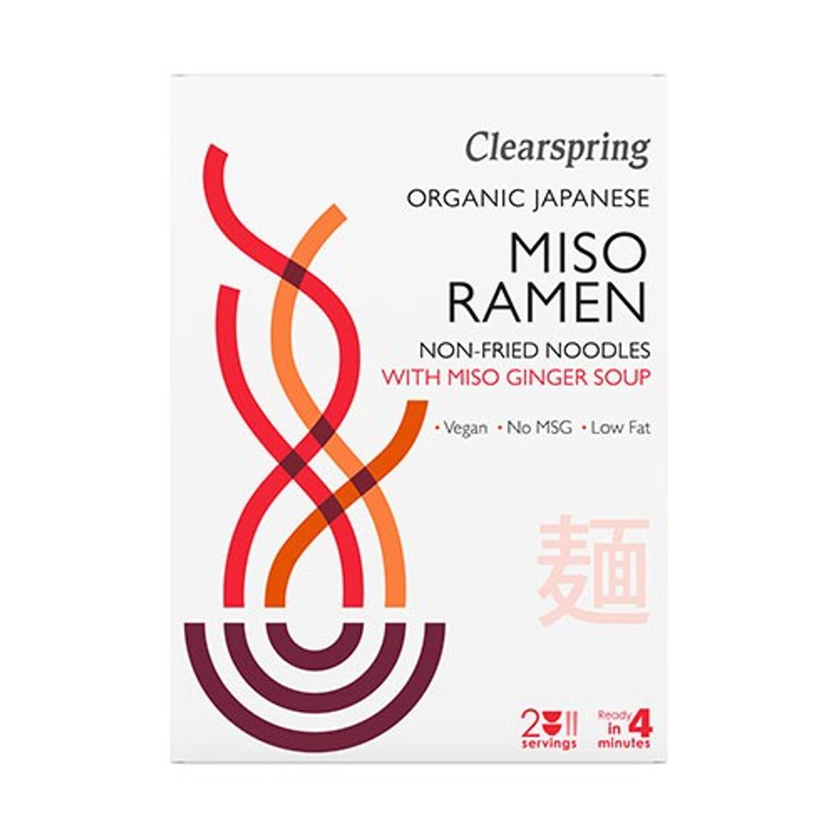 Ramen nudler m. Miso- & Ingefærsuppe Økologisk - 1 pakke