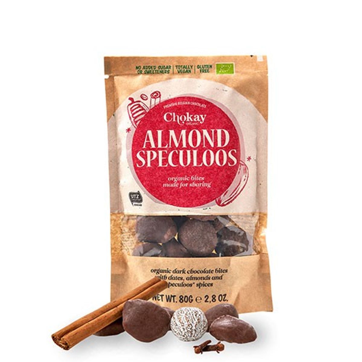 Snack bite Almond Speculoos Økologisk - 80 gram