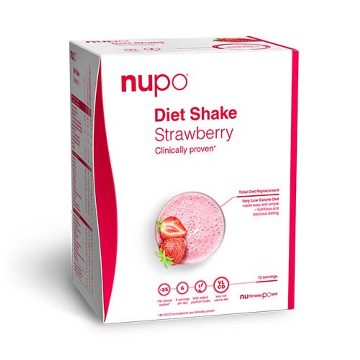 Nupo Diet Shake Strawberry - 384 gram