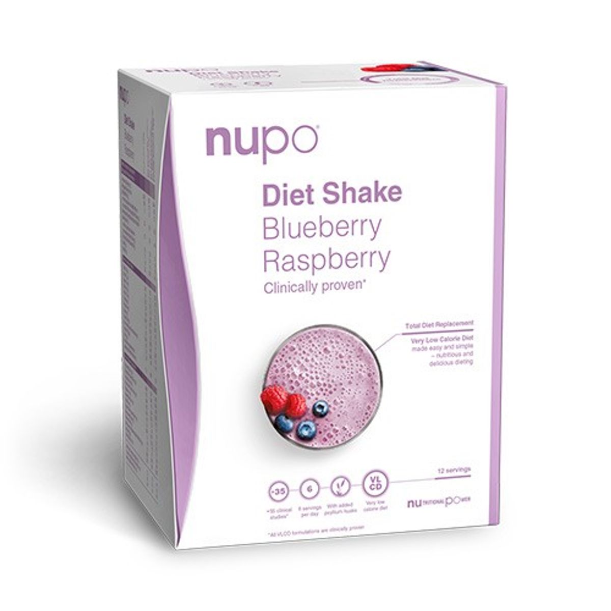 Nupo Diet Shake Blueberry Raspberry - 384 gram