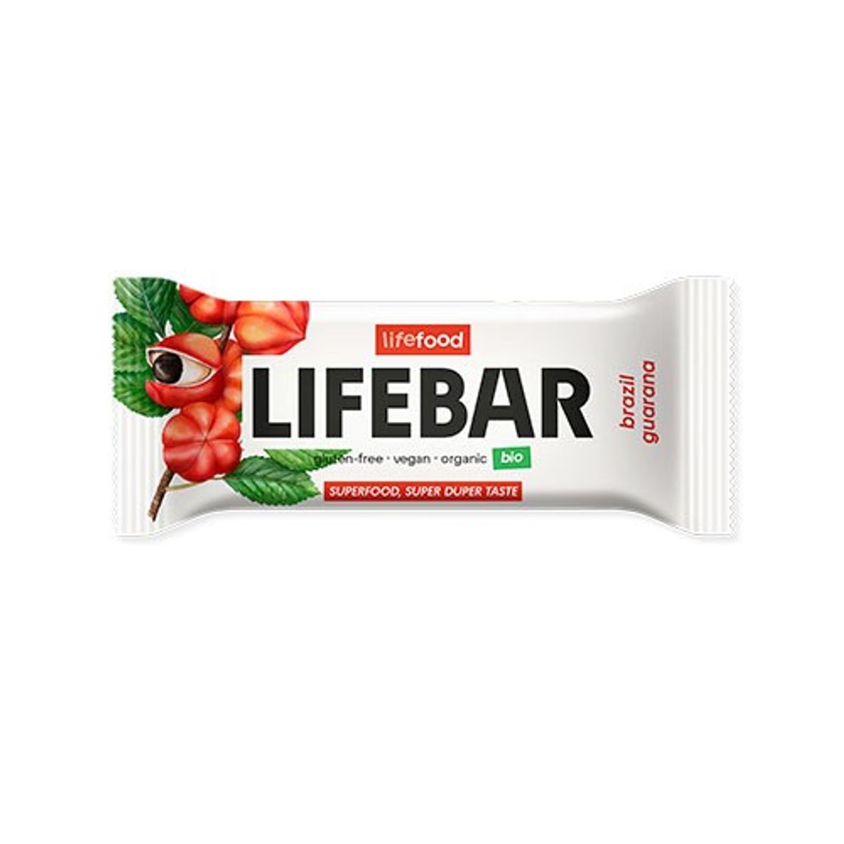 LifeBar Paranød Guarana Økologisk - 40 gram