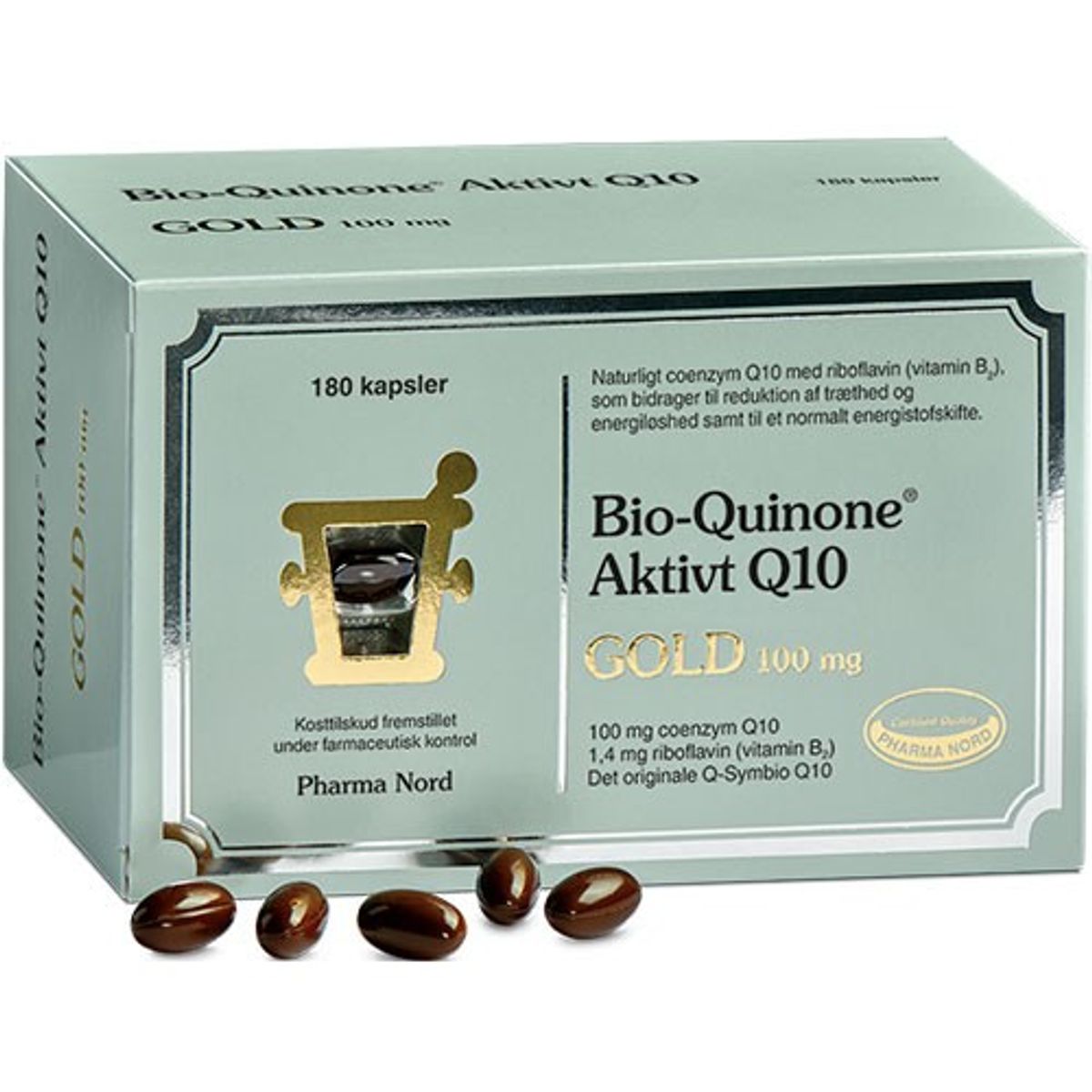 Bio-Quinone Aktivt Q10 Gold 100 mg - 180 kapsler