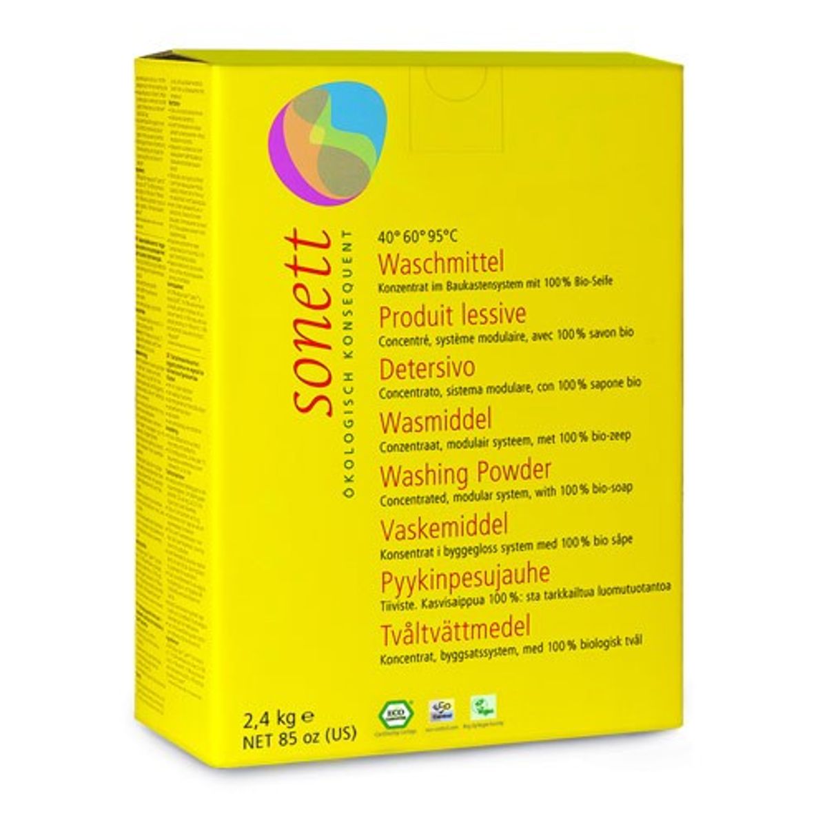 Vaskepulver - 2.4 kg. - Sonett