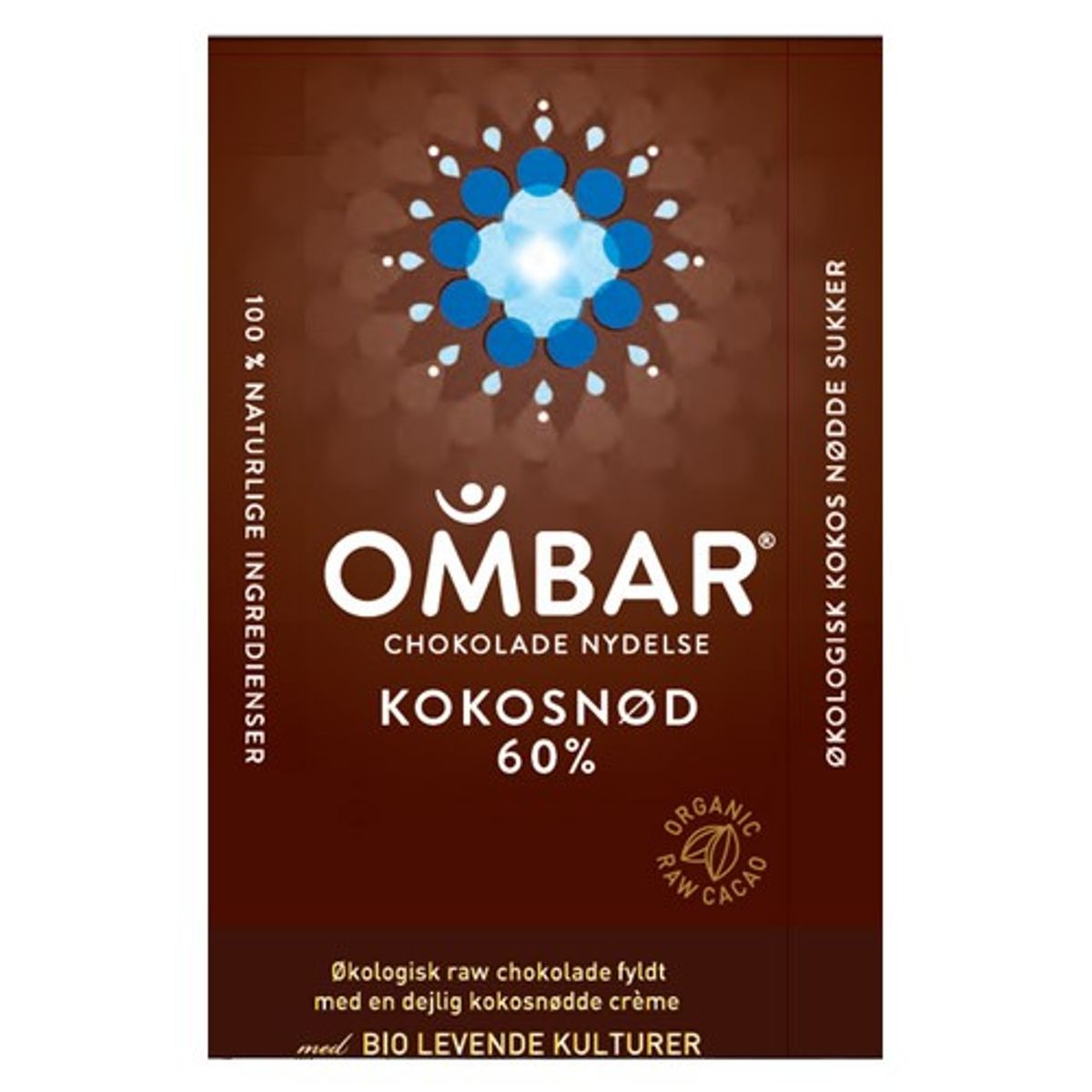 Bar kokosnød 60 % Ombar Økologisk - 35 gr - Coala's Naturprodukter ApS