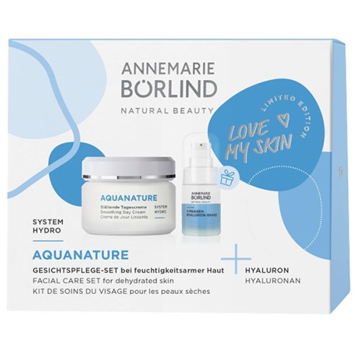 Aquanature Facial Care Set - Værdi 388,- Daycream 50 ml + 2- - 1 pakke