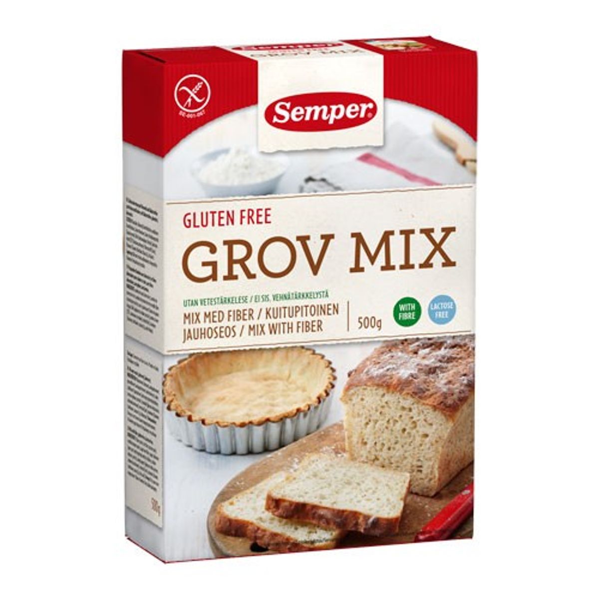 Brødmix grov glutenfri - 500 gram - Semper