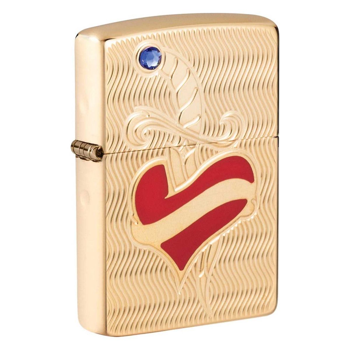 Zippo lighter "Heart/Sword" limited edition med Swarovski sten