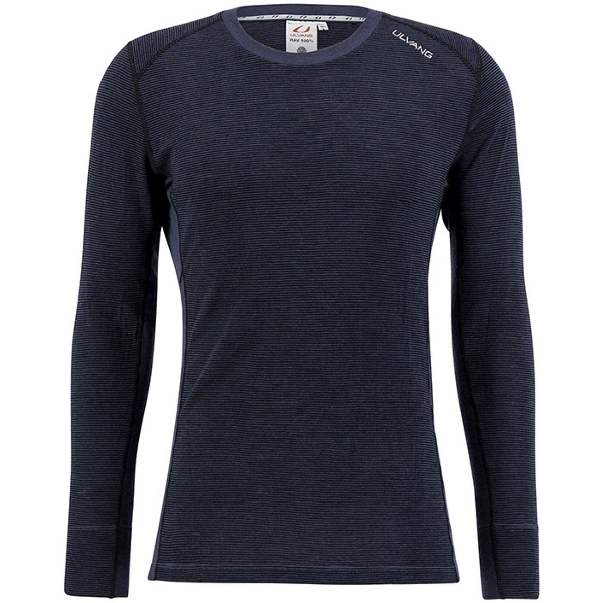 Ulvang Warm Rav 100% Round Neck Men, black/granite-2XL - Undertøj