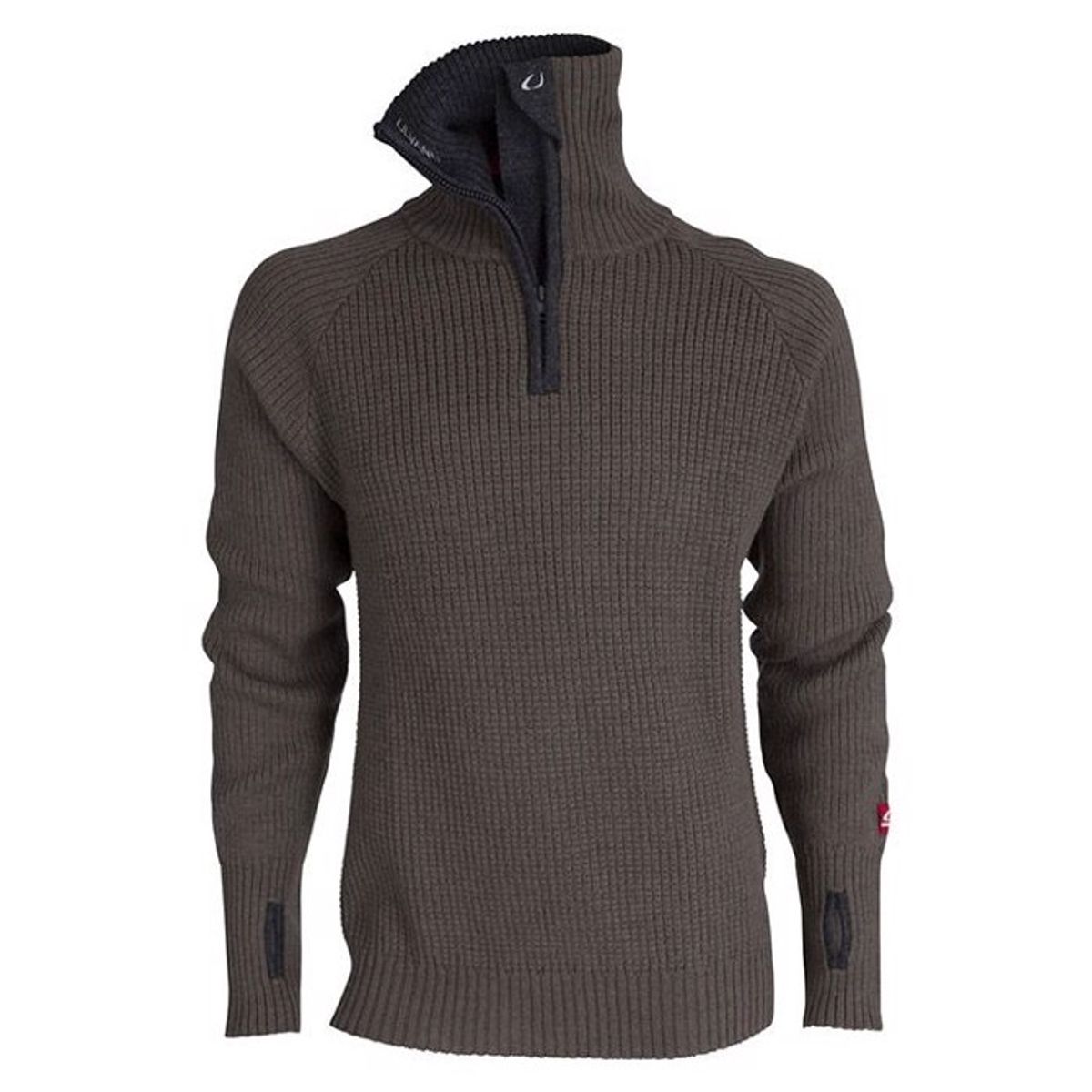 Ulvang Rav sweater w/zip uldtrøje-tea Grøn/Sort melange-2XL - Trøjer