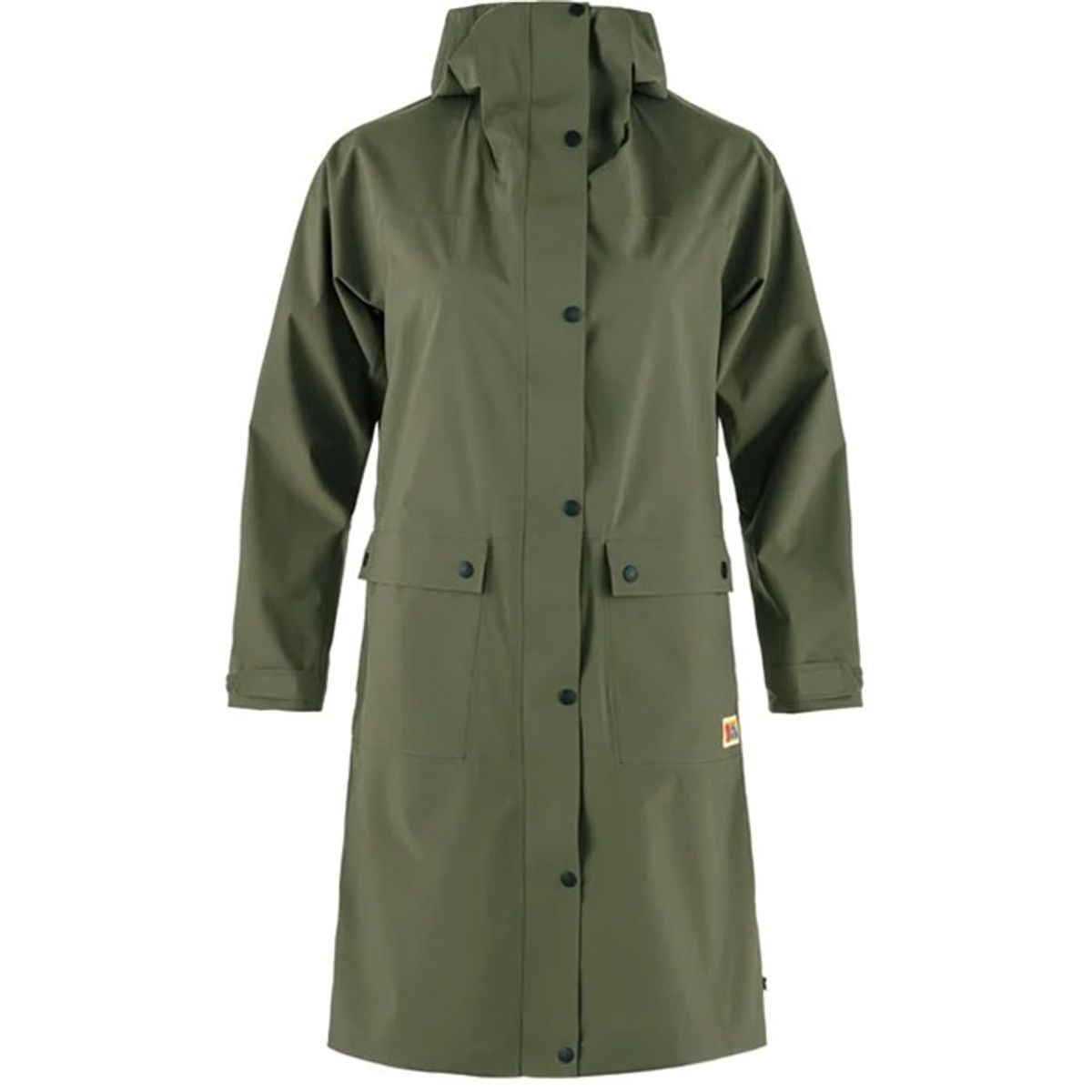 Black Friday Fjällräven Rain Parka Kvinder / Damer-laurel Grøn-XL - Regntøj, poncho