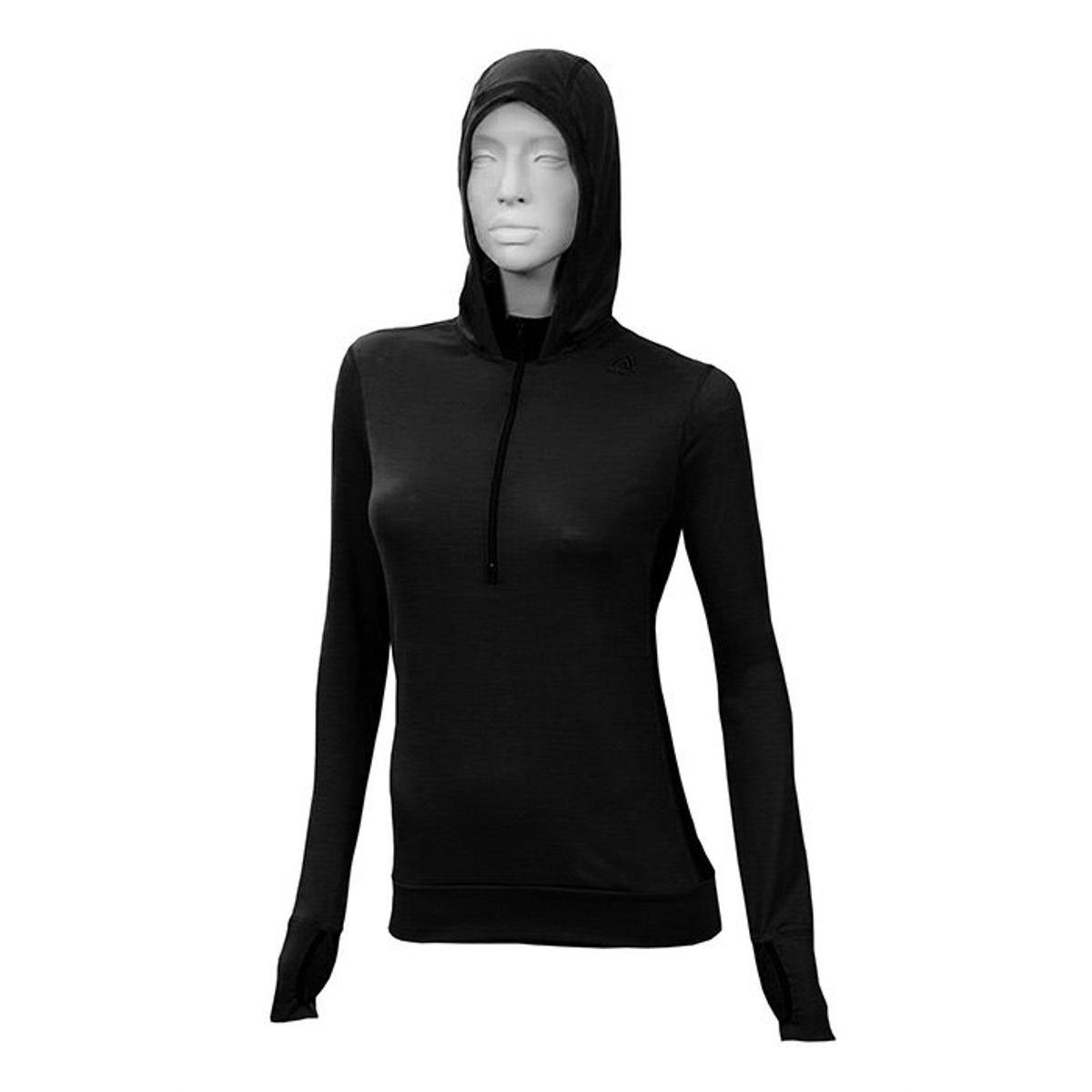 Aclima LightWool Hoodie loose fit Woman, Sort-L - Aclima