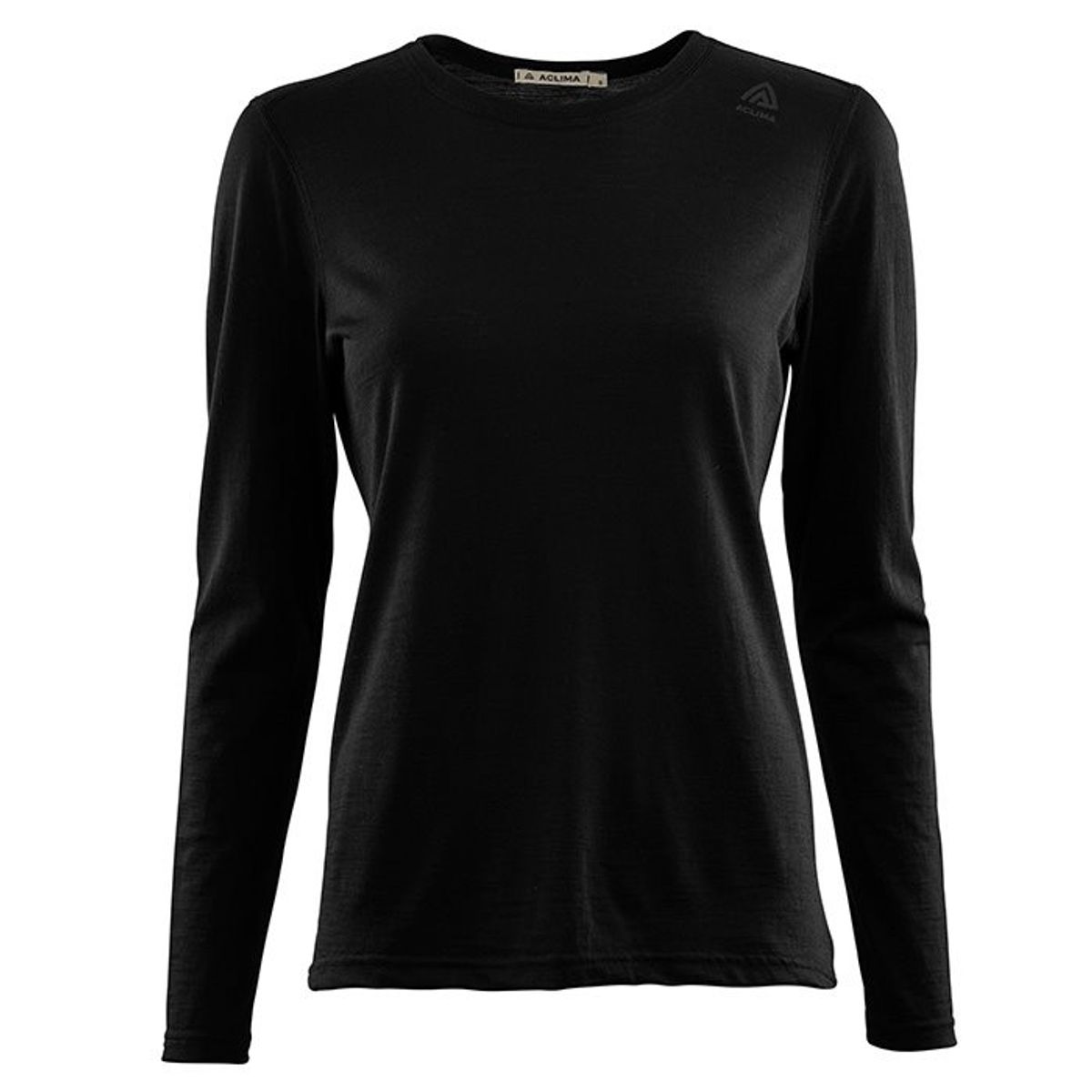 Aclima Lightwool Undershirt Long Sleeve Woman, jet black-3XL - Aclima