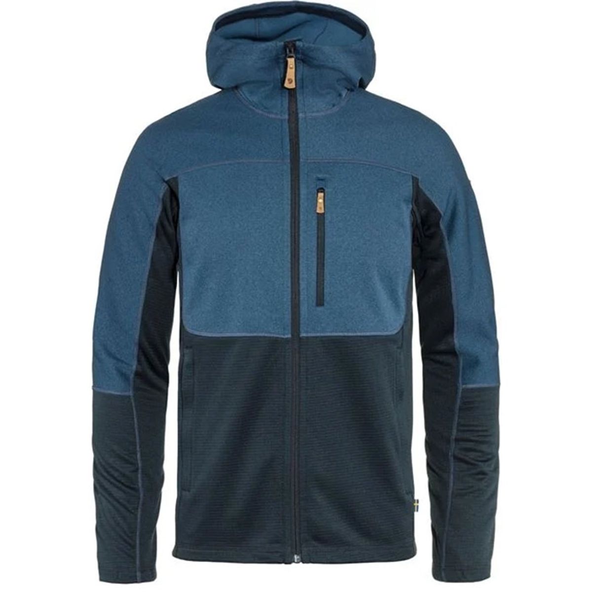 Fjällräven Abisko Trail Fleece-Blå Blå/Mørkeblå-2XL - Fleecejakker