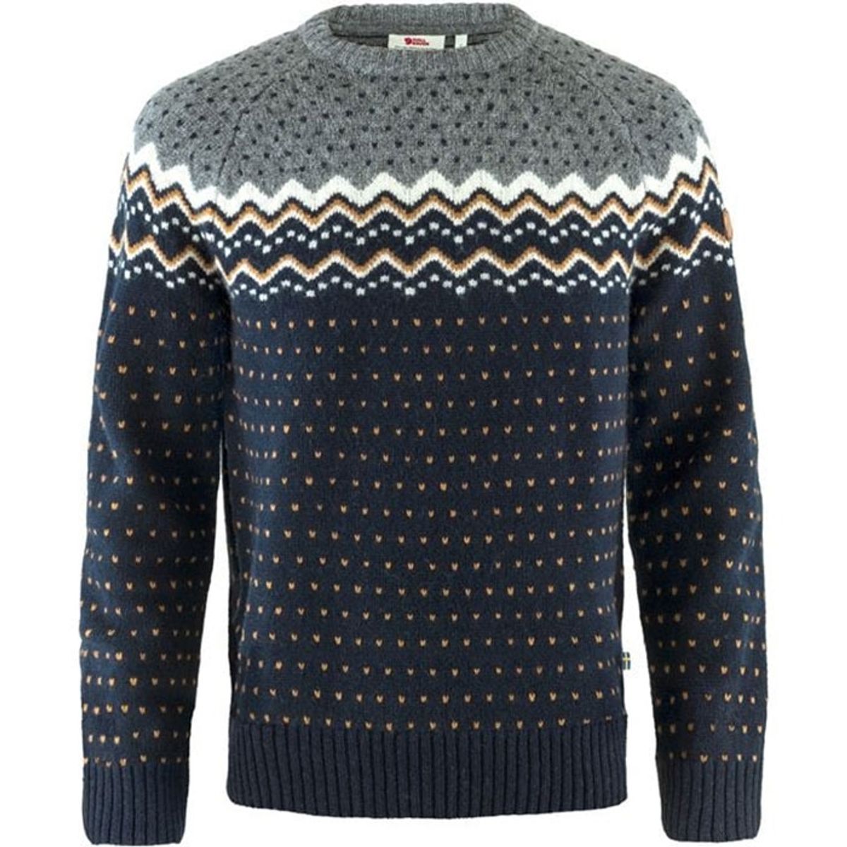 Fjällräven Övik Knit sweater Herre / Mænd-Mørkeblå-M - Trøjer