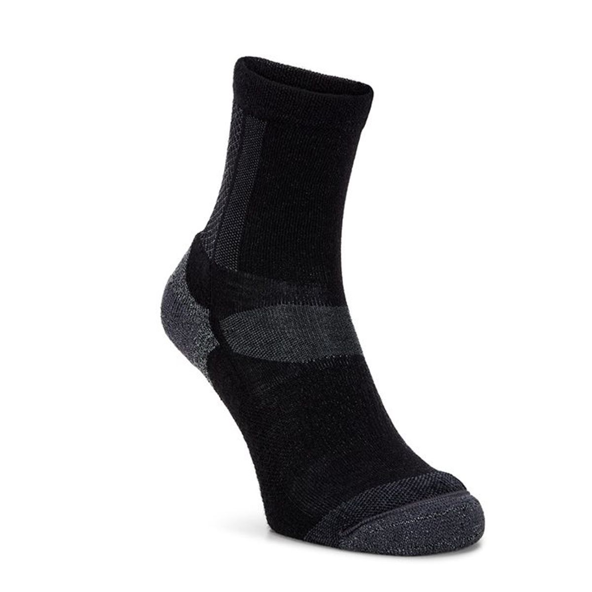 Ecco Outdoor Crew Socks, Sort-35-38 - Herretøj