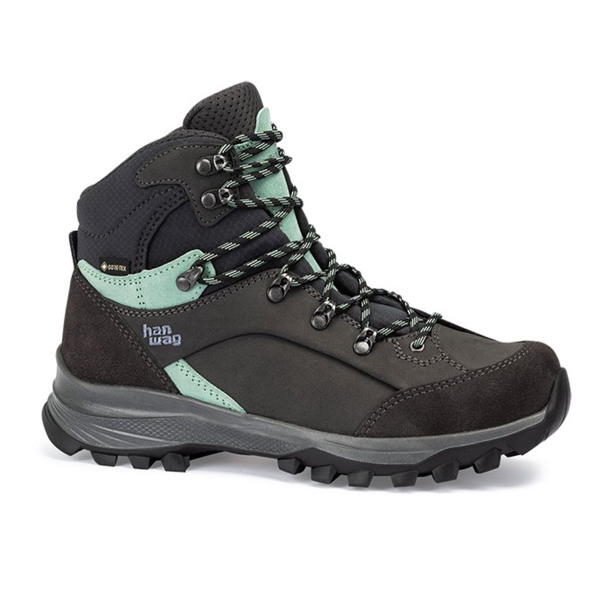 Hanwag Alta Bunion II GTX Dame, asphalt/mint-39 / UK 5,5 - Vandrestøvler