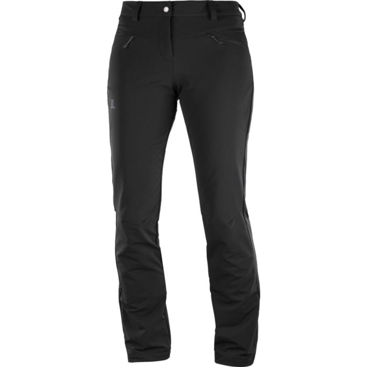 Salomon Wayfarer Straight Warm Pants Kvinder / Damer, Sort-42-regular - Bukser