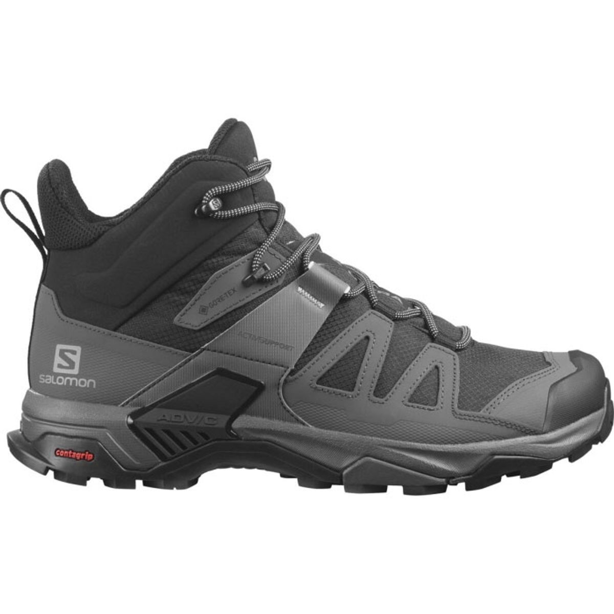 Salomon X Ultra 4 Mid Wide GTX Herre / Mænd, Sort-44 / UK 9,5 - Vandrestøvler