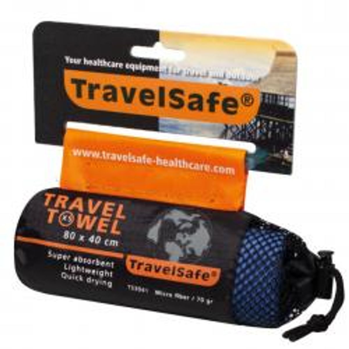 Travelsafe Traveltowel Microsoft Xs 80x40 Cm - Lime Green - Str. Stk. - Håndklæde