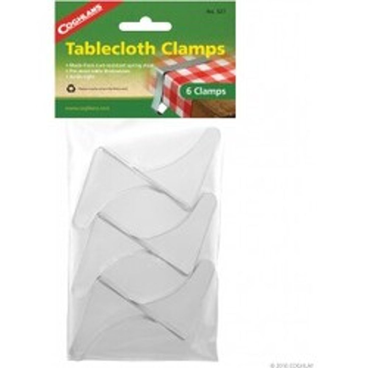 Coghlans Tablecloth Clamps - Pkg Of 6 - Tilbehør til camping