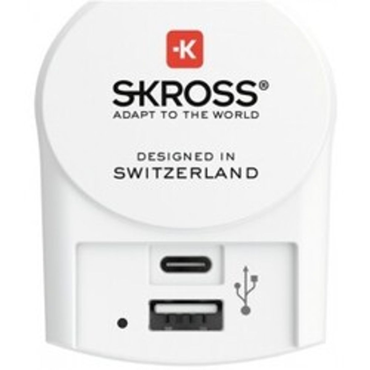 Euro USB Charger - 1xUSB Type C / 1xUSB Type A - Adaptor