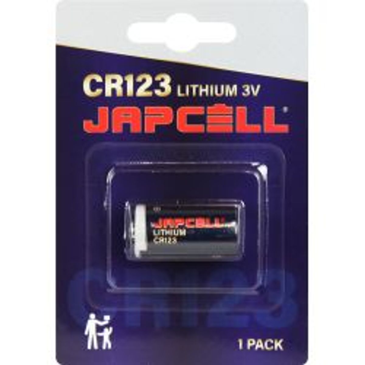 JAPCELL Lithium CR123 Battery - 1 pcs - Batteri