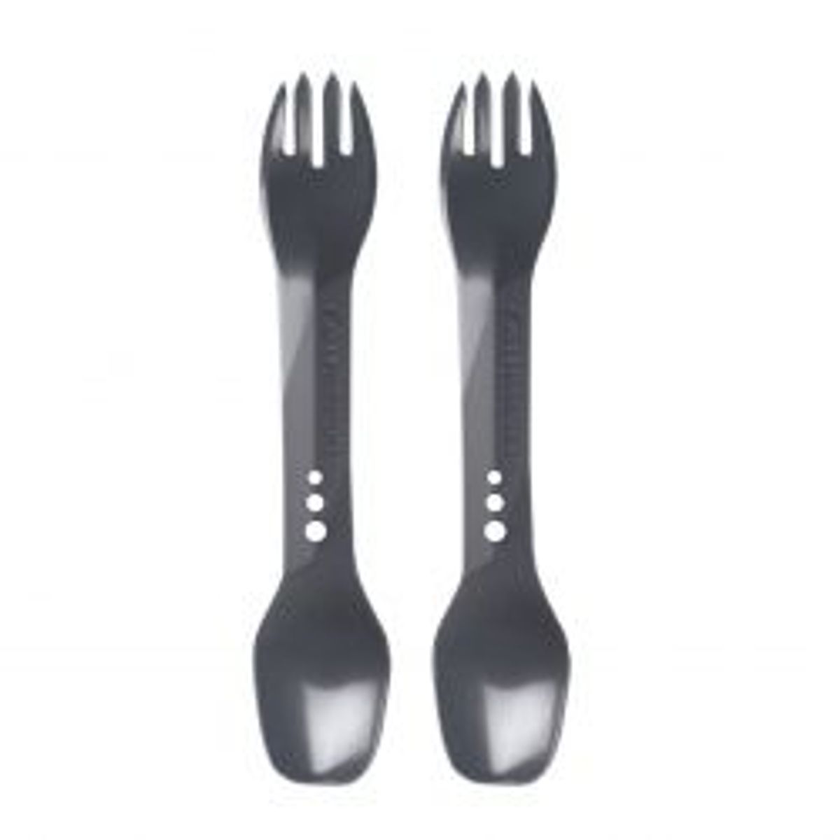 Lifeventure Ellipse Spork, 2-pack, Graphite - Bestik