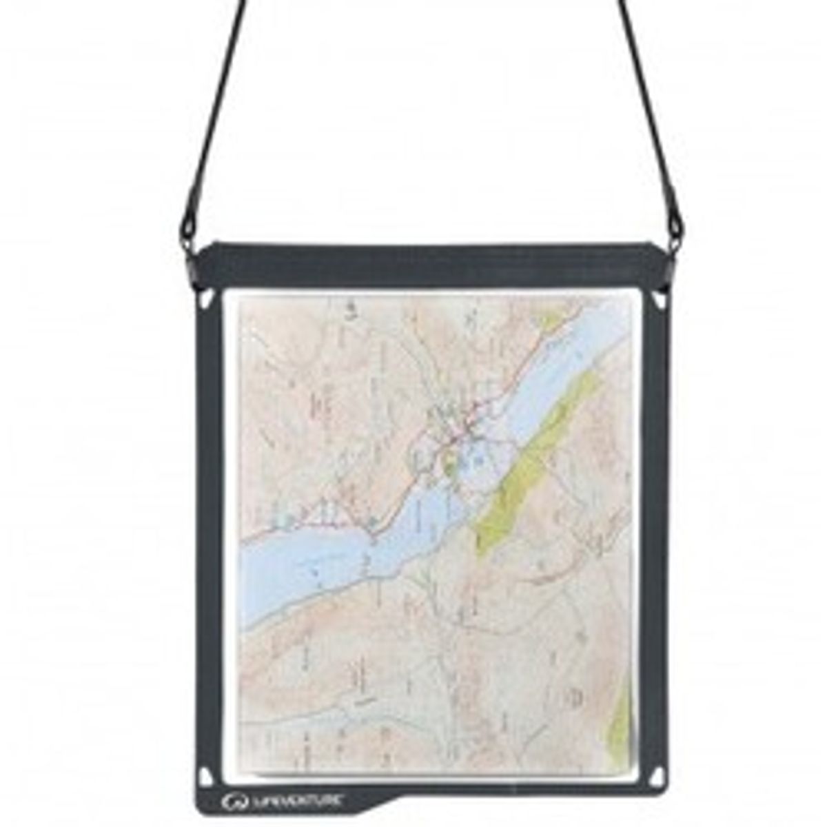 Lifeventure Waterproof Map Case, Grey - Kortlomme