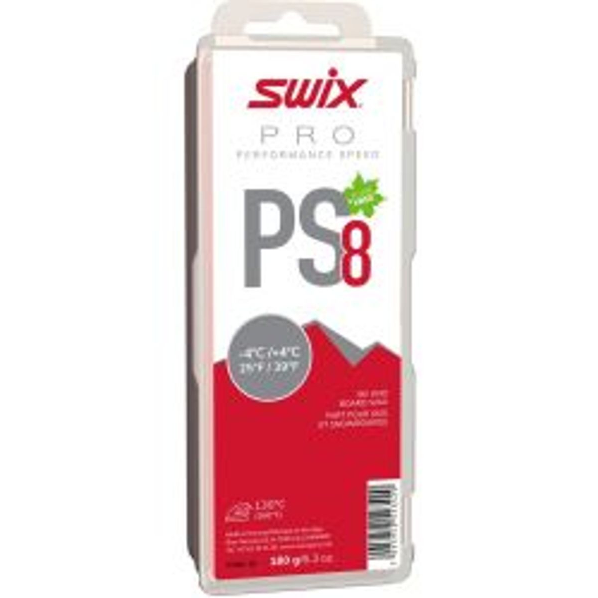 Swix Ps8 Red, -4c/+4c, 180g - Skiudstyr