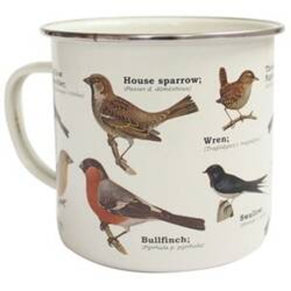 Gift Republic Emaljekrus - Garden Birds Fugle