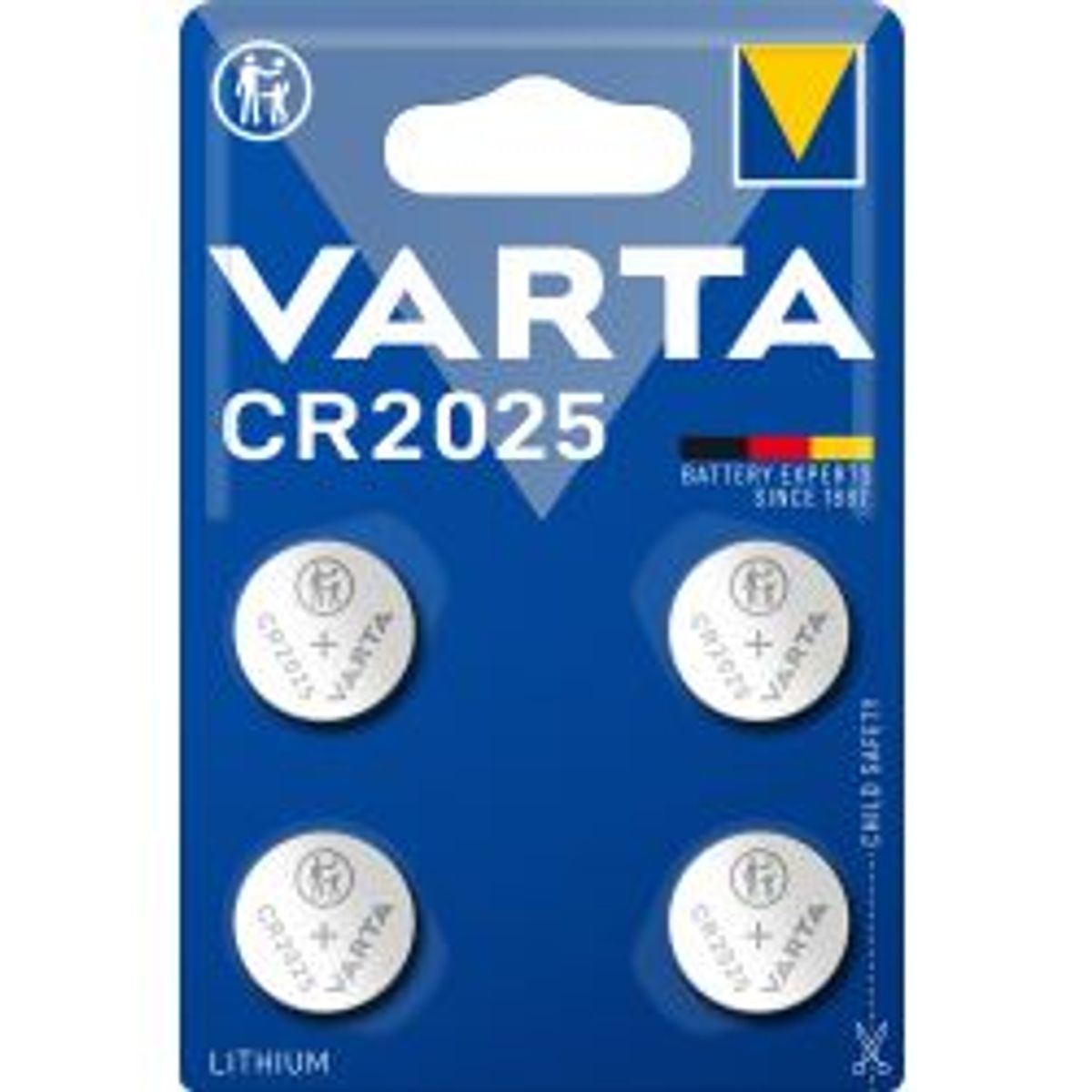 Varta Cr2025 Lithium Coin 4 Pack - Batteri