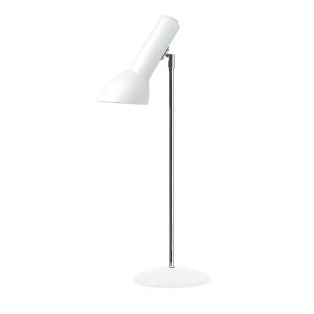 Oblique Bordlampe, hvid blank