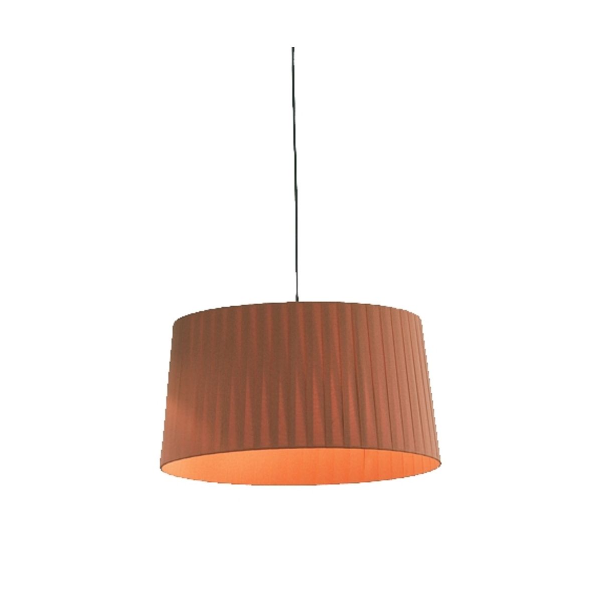 GT5 pendel Ø62, terracotta m/sort ophæng