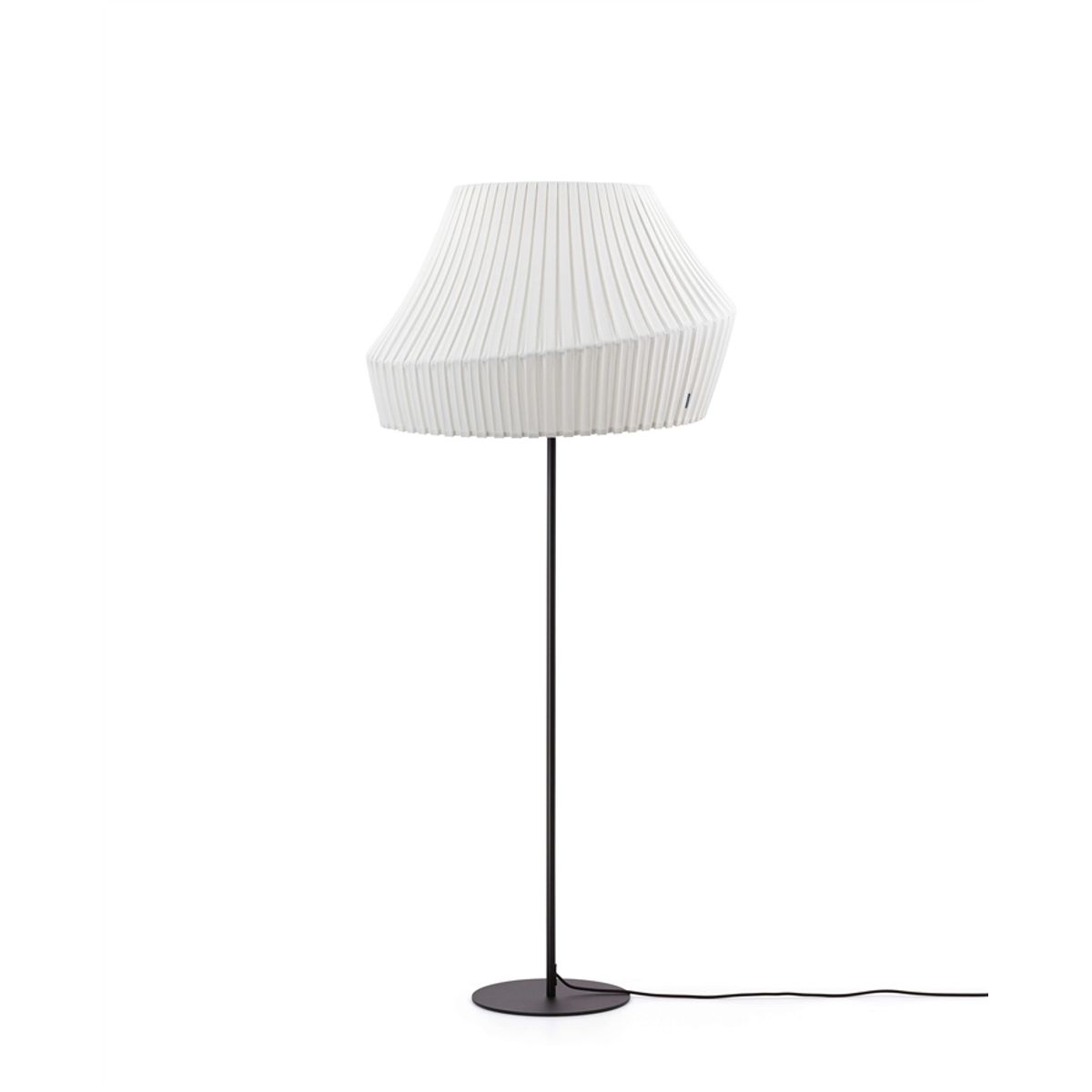 Pleat gulvlampe base og stang