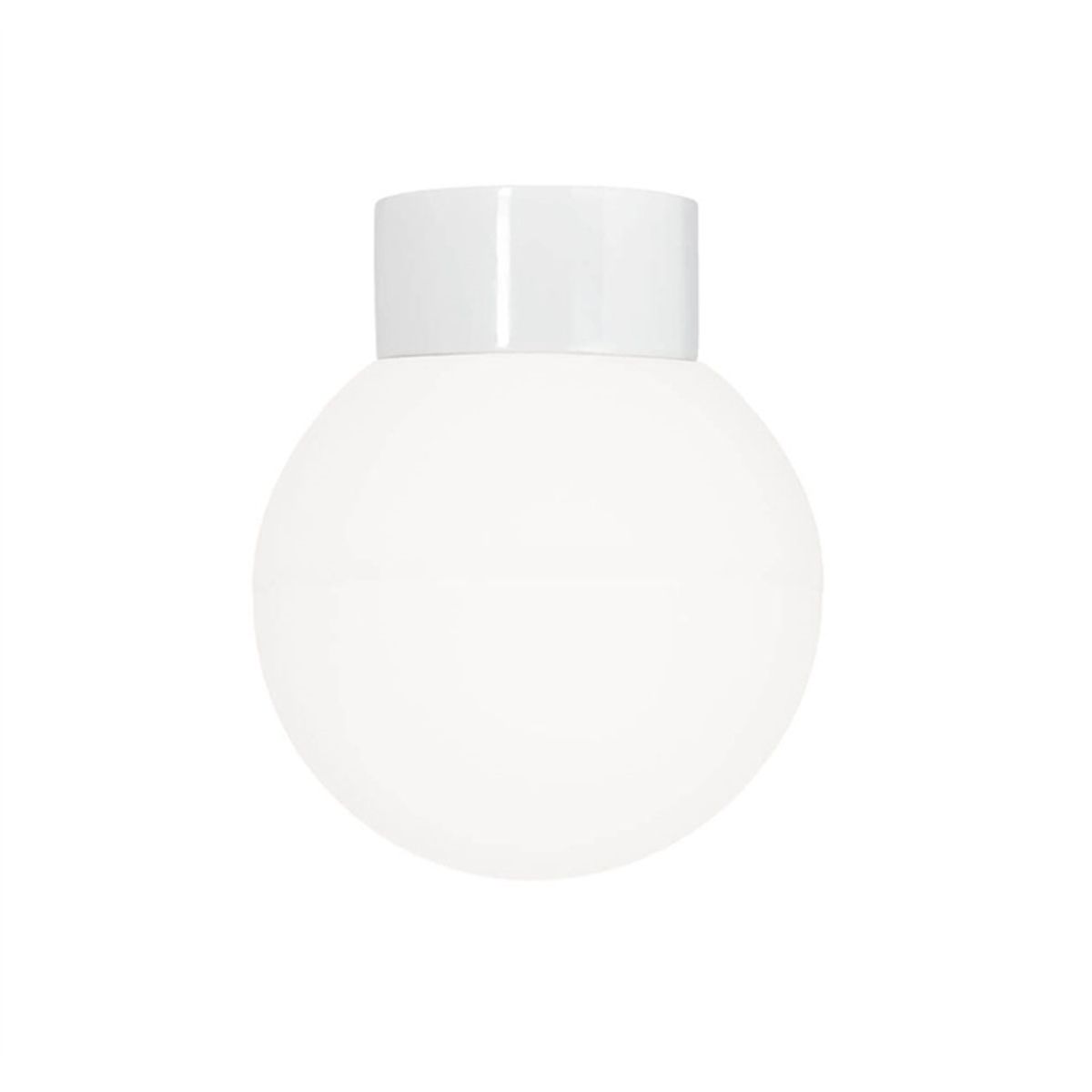 Classic Globe 200 loftlampe / væglampe IP54, hvid/mat opal