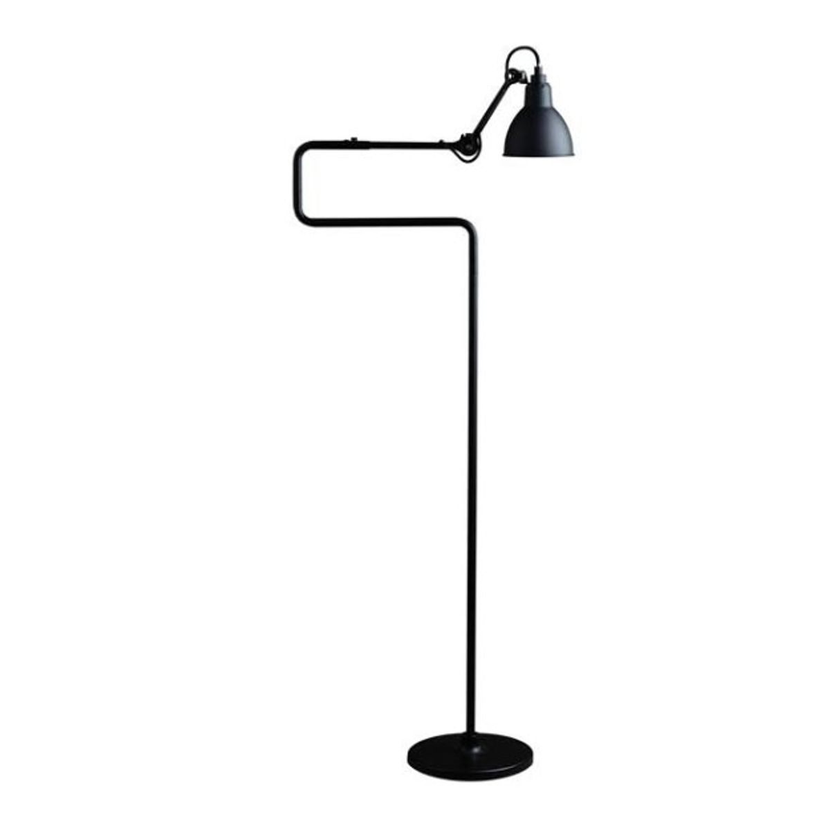 Lampe Gras No 411 gulvlampe, sort