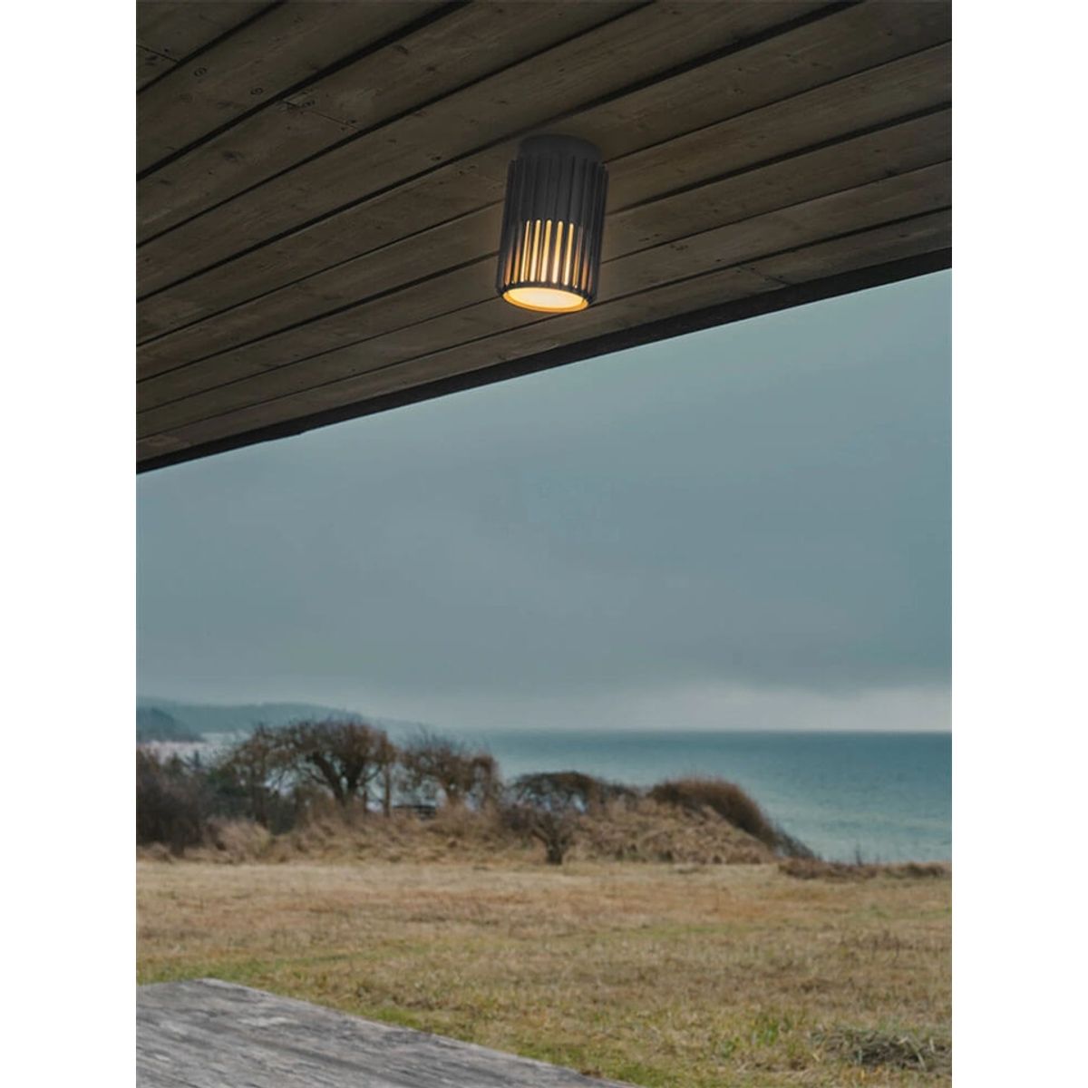 Aludra udendørs loftlampe, seaside antrasit