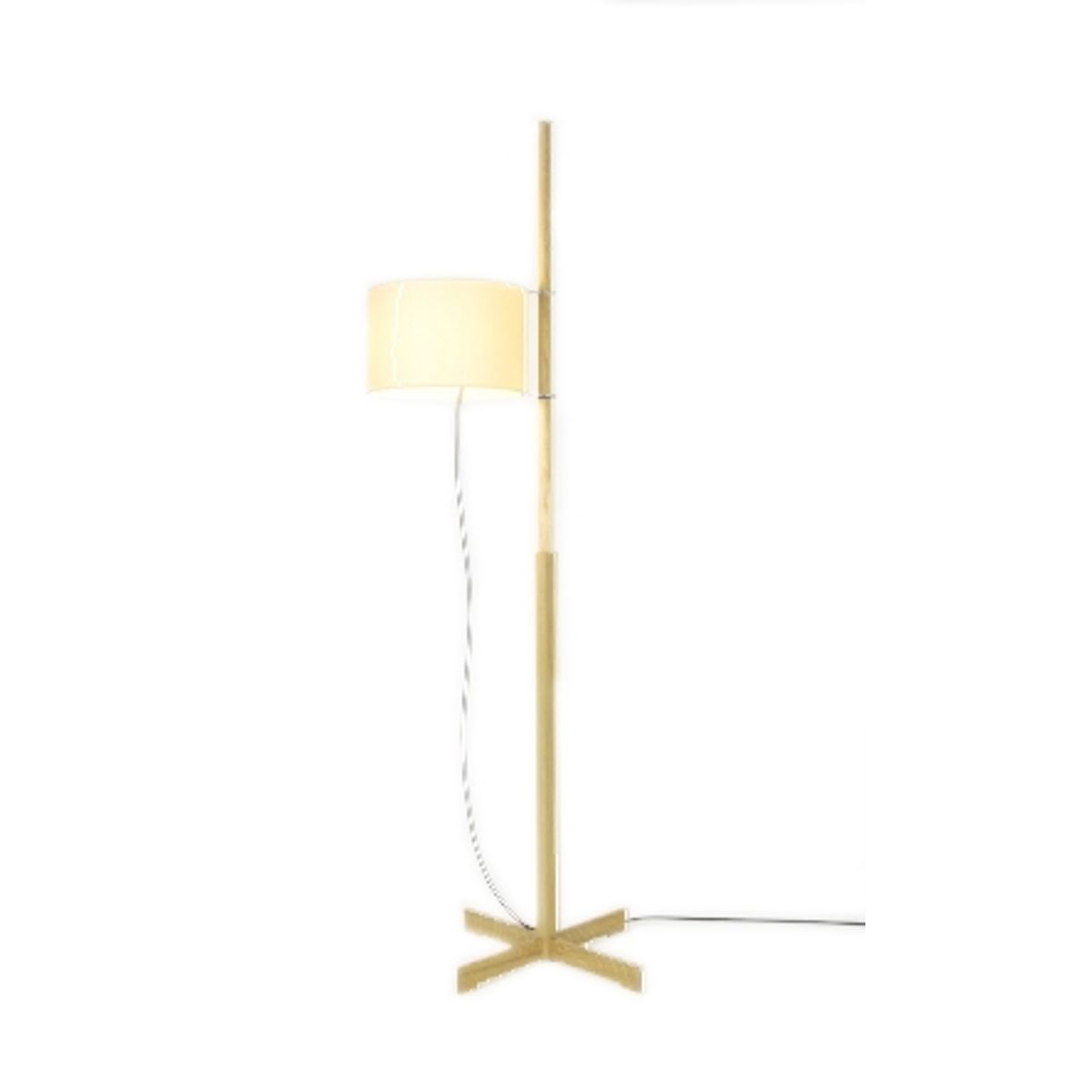 TMM gulvlampe, eg/beige