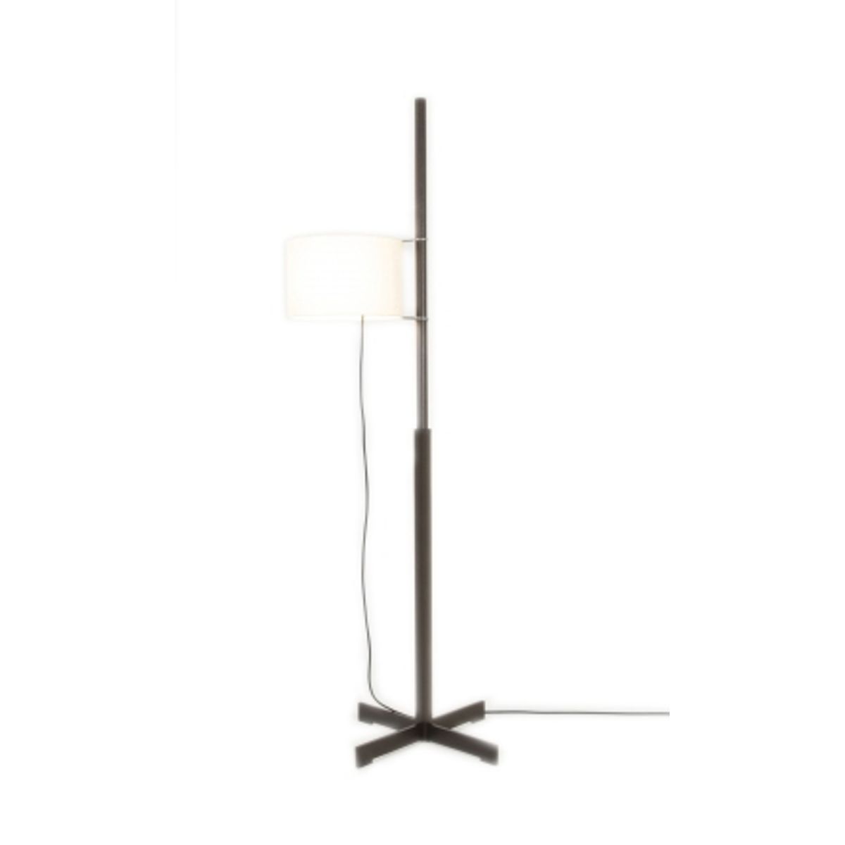 TMM gulvlampe, sort eg/beige