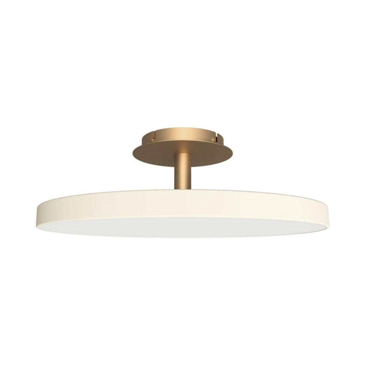 Asteria Up large loftlampe, pearl hvid/messing