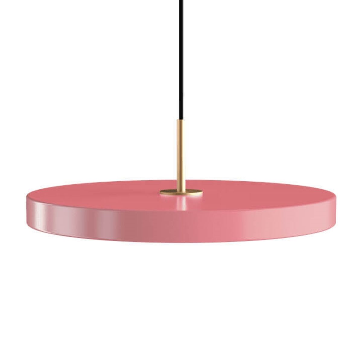 Asteria medium pendel, rose/messing