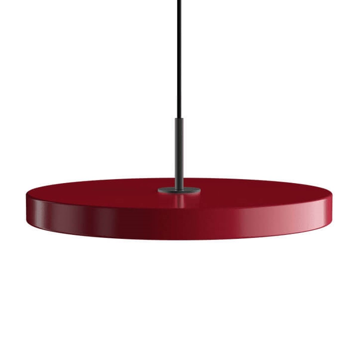 Asteria Plus medium pendel, ruby rød/sort