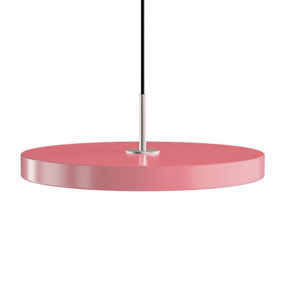 Asteria Plus medium pendel, rose/stål