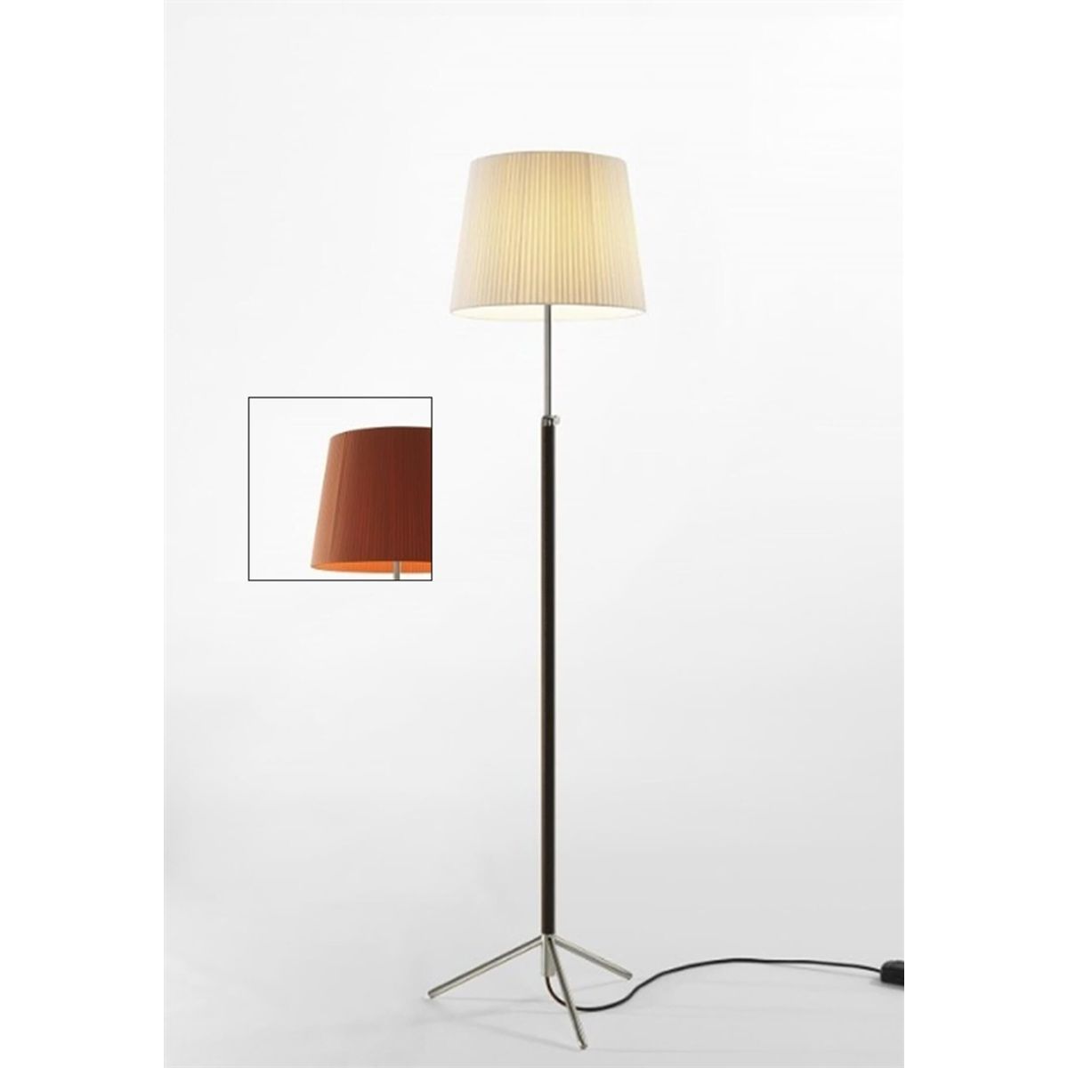 Pie de salón Gulvlampe G3 terracotta/krom