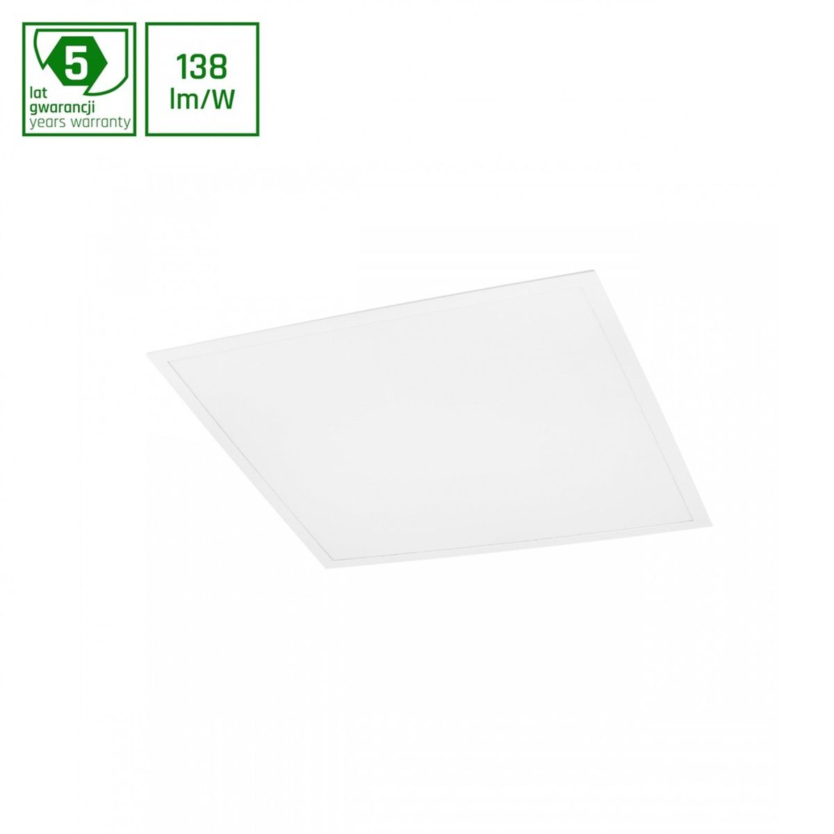 ALGINE PANEL 40W 230V Neutral Hvid, 120°, IP20, 595x595x26, Hvid, REC - Kulør : Neutral